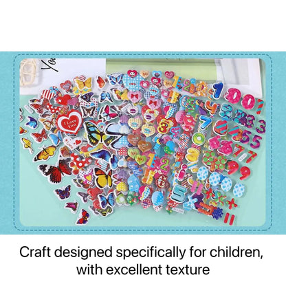 40 Mixed Packs Kids Stickers Puffy Bulk Stickers for Girl Boy Birthday Gift Scrapbooking Animals Cartoon