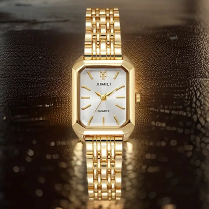 UTHAI 2024 New Women Watch Light Luxury Brand Stainless Steel Ladies Business Watches Female Student Fashion Quartz Wristwatches