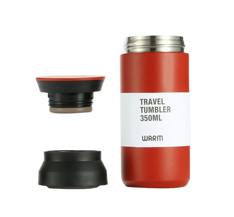 New 350ml 480ml Steel Water Thermos Cup Cute Tumbler Portable Insulated Vacuum Flask