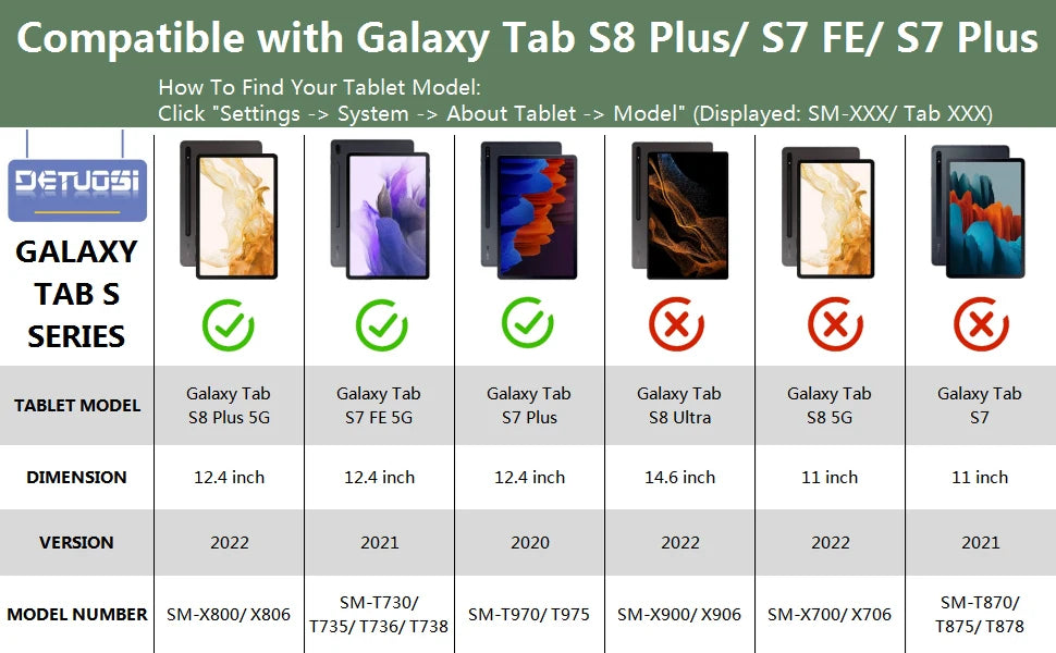 360 Rotating Case for Samsung Galaxy Tab S10+S9 Ultra 14.6 S8 Plus 12.4 S7 FE 11 Tablet Cover X900 X916 X800 X810 T730 T970 Case