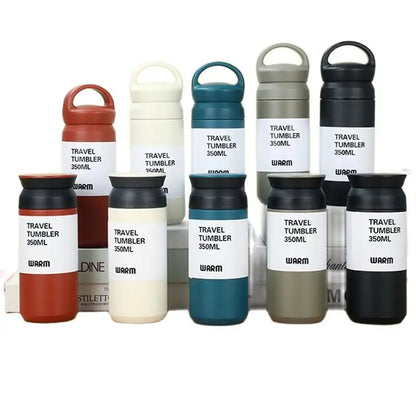 New 350ml 480ml Steel Water Thermos Cup Cute Tumbler Portable Insulated Vacuum Flask
