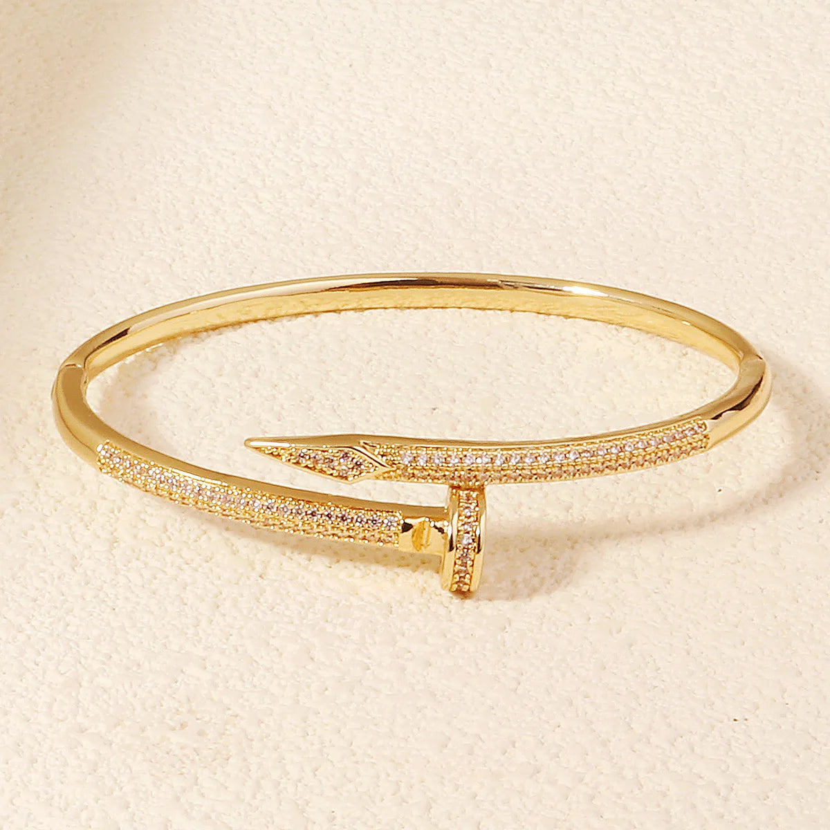 Copper With Zirconium Opening Female Simple Trendy Bracelet Women's Stainless Steel Jewelry Luxury Gifts for Girlfriends