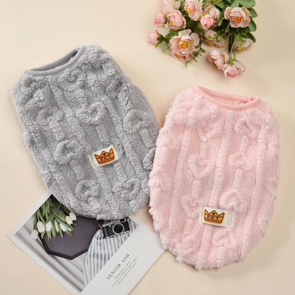 Autumn Winter Warm Dog Clothes for Small Dogs Cats Outdoor Soft Cozy Fleece Jacket Vest Coat Pet Chihuahua Yorkies Corgi Costume