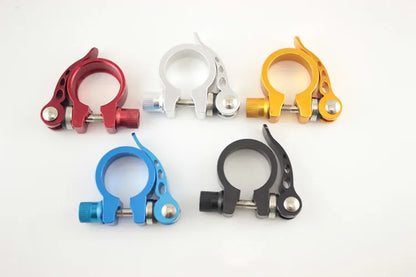 25.4/28.6/31.8/34.9mm Bicycle Seatposts Clamps Mountain Bike Seat Posts Clamp Clips Quick Release Aluminum Alloy Seat Tube Clamp