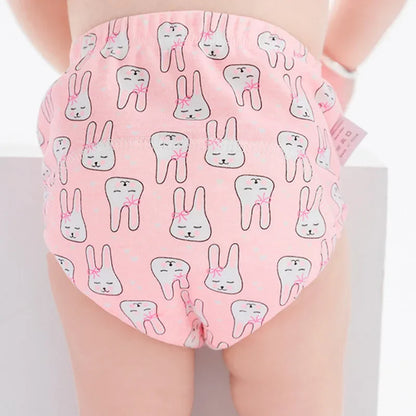 6 Layer Waterproof Reusable Cotton Baby Training Pants Infant Shorts Underwear Cloth Baby Diaper Nappies Panties Nappy Changing