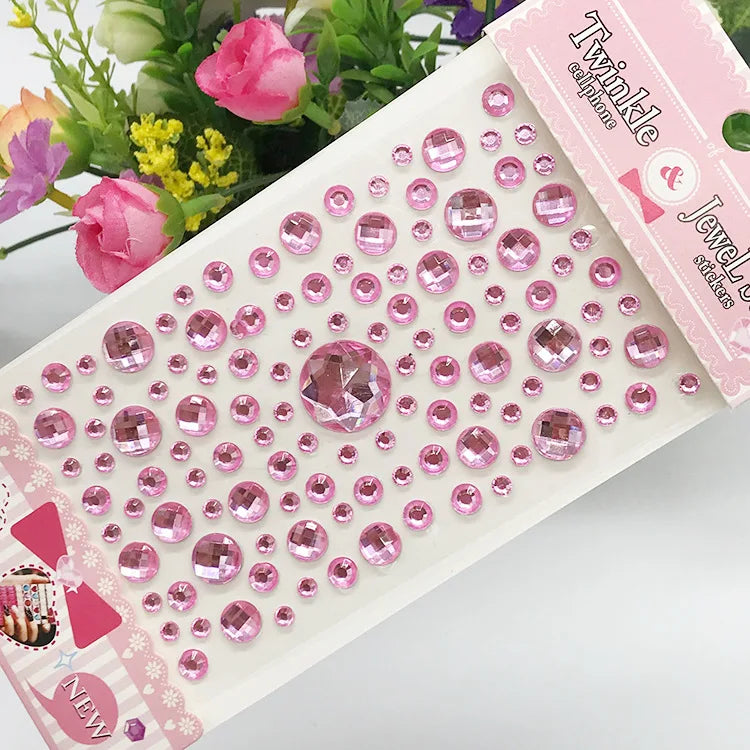 Glitter Face Stickers for Children Rhinestones for Eyes Face Diamonds Bright Stickers Festival Makeup Jewels Stickers ZS006