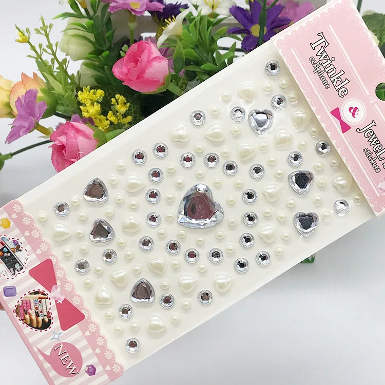 Glitter Face Stickers for Children Rhinestones for Eyes Face Diamonds Bright Stickers Festival Makeup Jewels Stickers ZS006