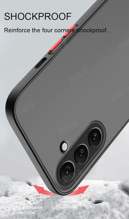A 55 35 25 15 24 Matte Hard Case For Samsung Galaxy A55 A35 A25 A15 A24 A14 A54 A34 A05s 4g 5g Silicone Frosted Back Cover 34 54