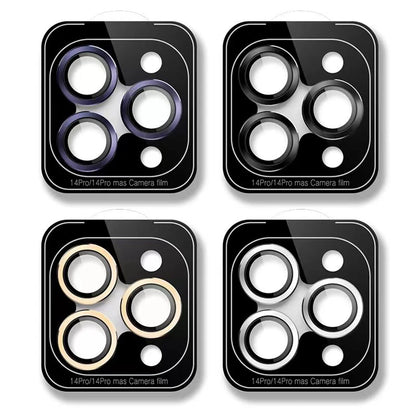 Metal Ring Lens Glass for iPhone 15 16 Pro Max 15pro Alloy Camera Protector Back Lens Film Cap Cover with Positioner
