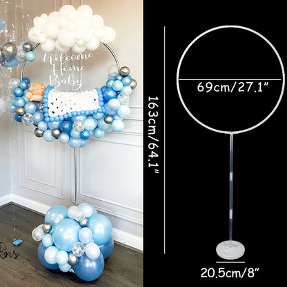 1/2set Adjustable Balloon Column Stand Metal Balloon Stand Holder with Plastic Base for Wedding Decor Birthday Baby Shower Party