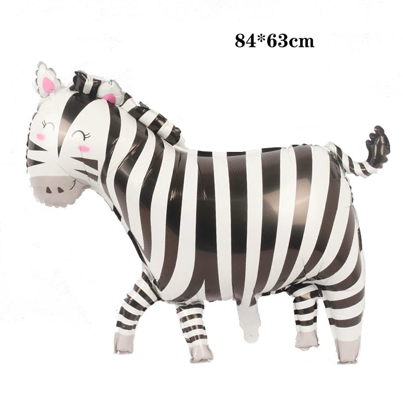 Cartoon Animal Rabbit Deer Foil Balloon Kids Gifts Birthday Party Jungle Animal Theme Decoration Squirrel Fox Bear Helium Globos