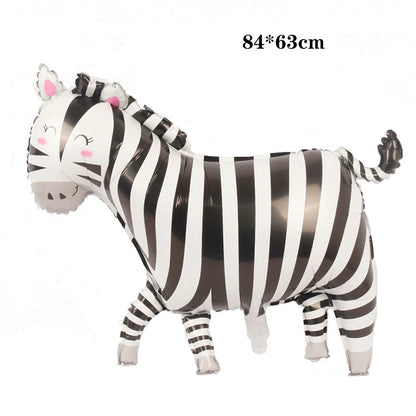Cartoon Animal Rabbit Deer Foil Balloon Kids Gifts Birthday Party Jungle Animal Theme Decoration Squirrel Fox Bear Helium Globos