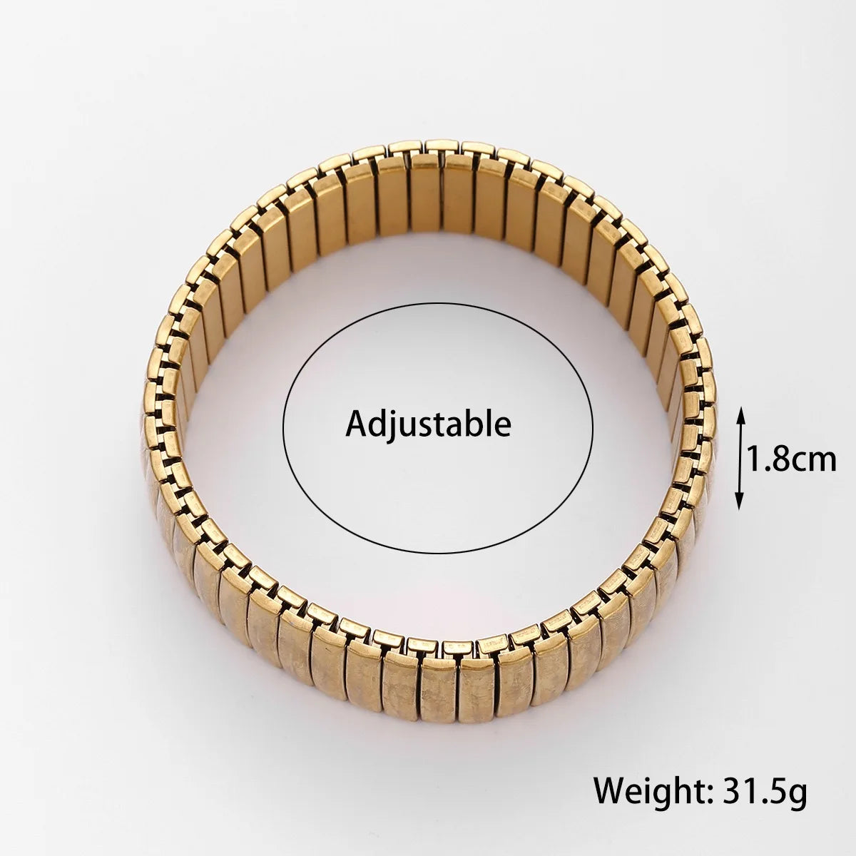 Titanium Steel Elastic Bracelet for Women.Heart Shape.1Pcs.Gold Plated Punk Jewelry.Hip Hop. New Design