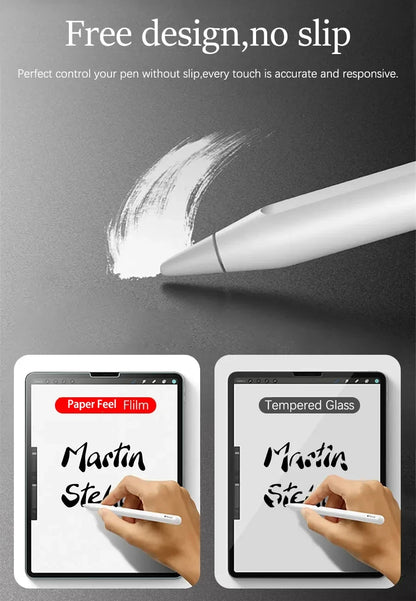 3Pcs Paper Feel Like Screen Protector For iPad 10th 9th Generation 8 7 6 Air 5 4 Pro 11 12.9 10.5 9.7 Mini 5 6 13 2024 No Glass