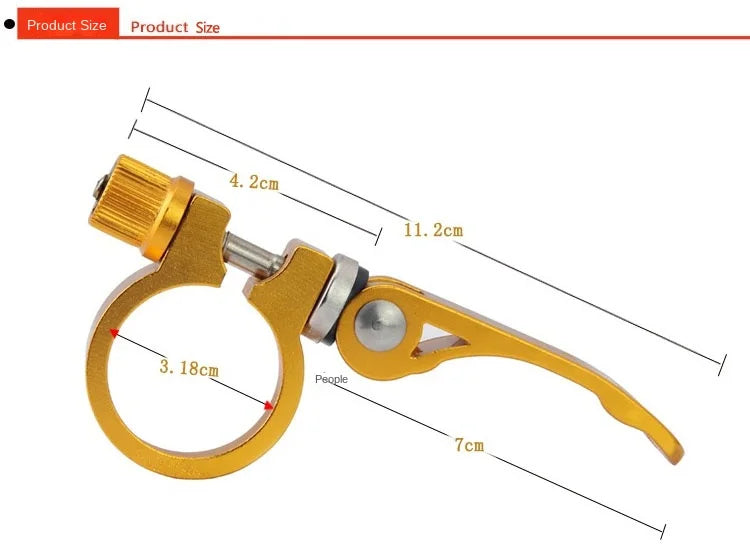 25.4/28.6/31.8/34.9mm Bicycle Seatposts Clamps Mountain Bike Seat Posts Clamp Clips Quick Release Aluminum Alloy Seat Tube Clamp