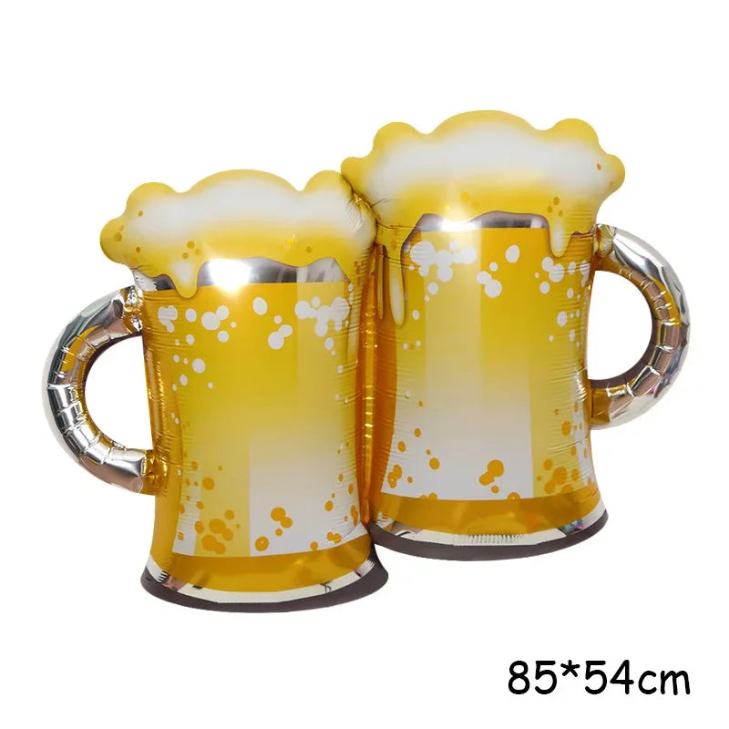 Wine Bottle Wine Goblet Aluminium Foil Balloons Beer Whisky Champagne Bar Banquet Family Gathering Birthday Party Decoration