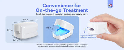 Nail Fungus Treatment LED Laser Device for Cleaning Onychomycosis USB Charge 905nm Infrared Light 470nm Blue Light Nail Salon