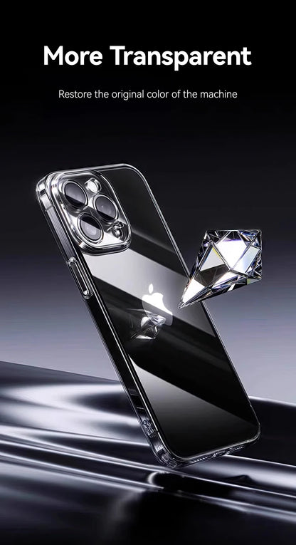 Joyroom Case For iPhone 16 Pro Max Anti-drop Transparent Cover For iPhone 16 15 14  Pro Max Shockproof Case With Len Protection