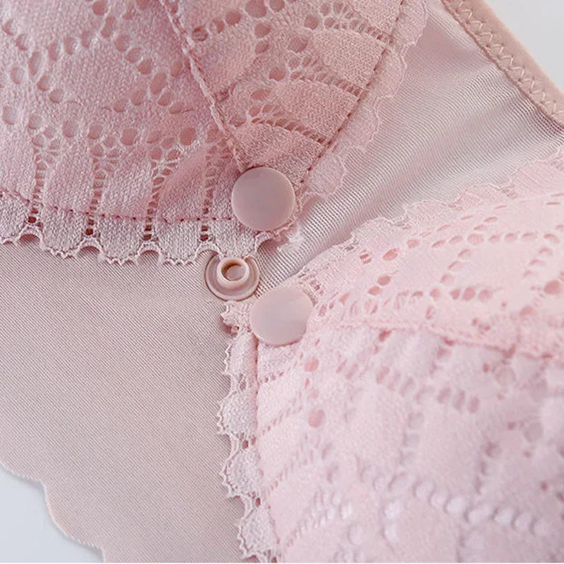 Front Button Maternity Nursing Bra Adjustable Gathered Underwear Comfortable Breastfeeding Bra for Feeding Pregnant Women Clothe