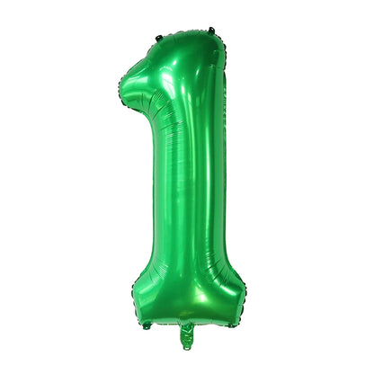 40inch 1st Turquois Rose Gold Silver Big Number Foil Helium Balloons Baby Shower 1 Years Old Birthday Party Decoration Globos