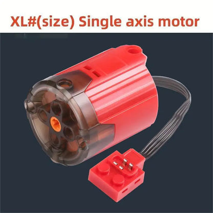 Electric Motor Set the Car Remote Control Battery Box Switch with Led Light Power Function MOC Building Blocks Cars Motor Toys