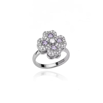 Anti Stress Anxiety Fidget Rings for Women Stainless Steel Sunflower Sun Star Spinner Ring Christmas Jewelry Gifts
