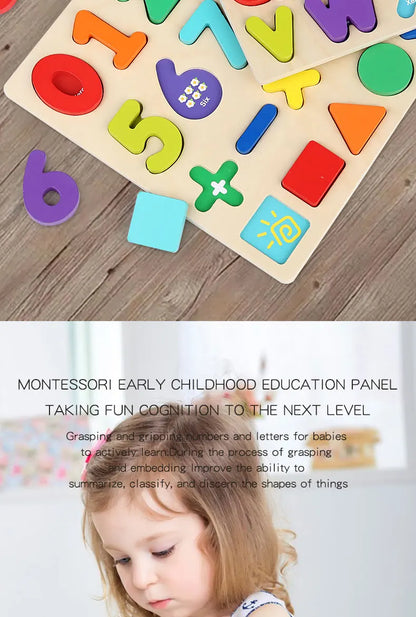 Clearance_Montessori 3D Wooden Puzzles for Kids Baby Early Learning Games Educational Wooden Toys For Children Birthday Gifts_Co