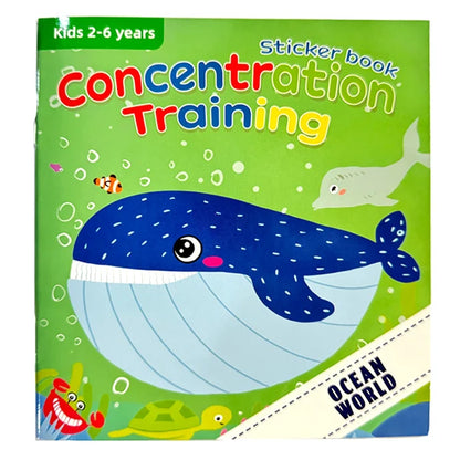 Children's Sticker Book Early Education Cartoon Animal Cognitive Puzzle Sticker Toys Educational Montessori Toys for Kids 3-6