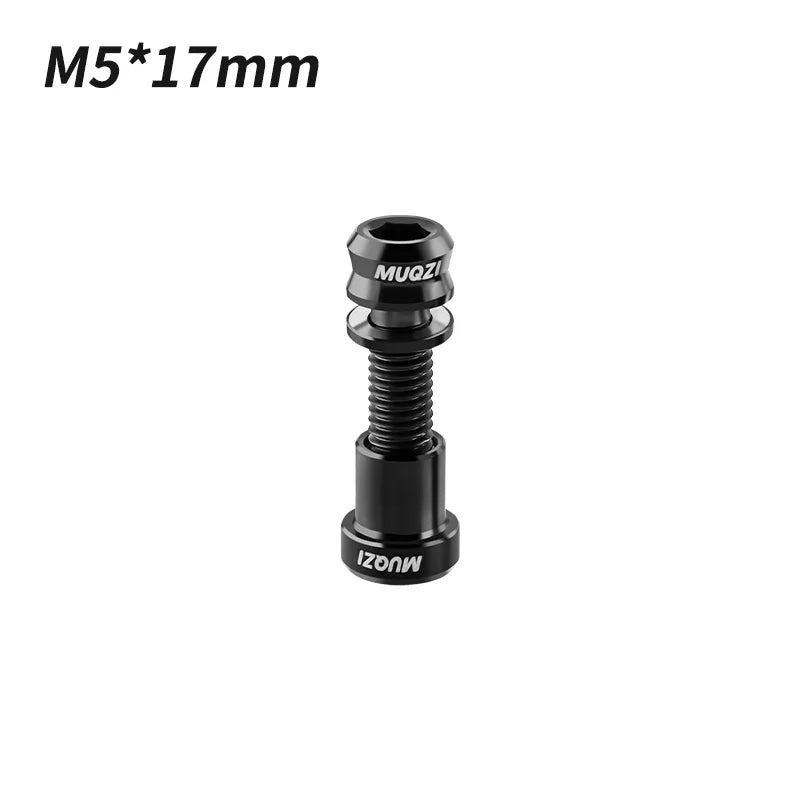 MUQZI Titanium Bolt M5x17mm M5x19mm Bicycle Nut Titanium Alloy Stem Bolts MTB Road  Folding Bike Screw Accessories