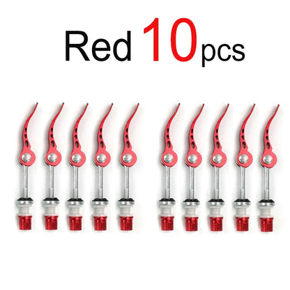 1/2/6pcs M6 x65mm Bicycle Quick Release Aluminum Seatpost Clamp Bike Seat Post Tube Clamp  Lock Nut Saddle for Road MTB Bike