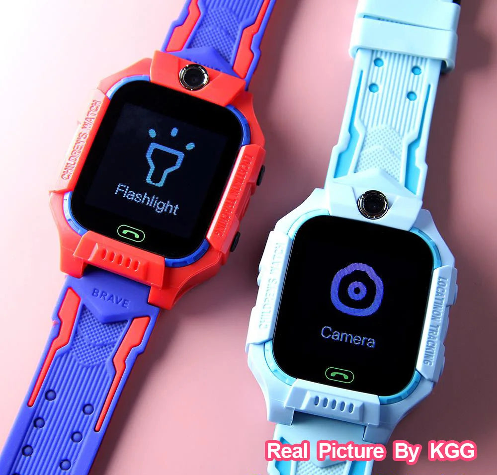 2G Smart Watch Kids LBS SOS Phone Watch IP67 Waterproof Remote Photo Voice Chat Smartwatch Compatible For Ios Android Child Gift