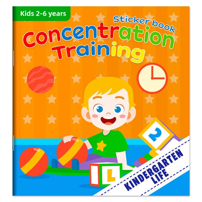 Children's Sticker Book Early Education Cartoon Animal Cognitive Puzzle Sticker Toys Educational Montessori Toys for Kids 3-6