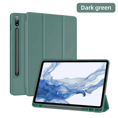 For Samsung Galaxy Tab Case For Tab S8 Ultra 14.6 S8 Plus S7 Plus S7 FE 12.4 S7 S8 11 S6 Lite 10.4 With Pen Slot Tablet Cover