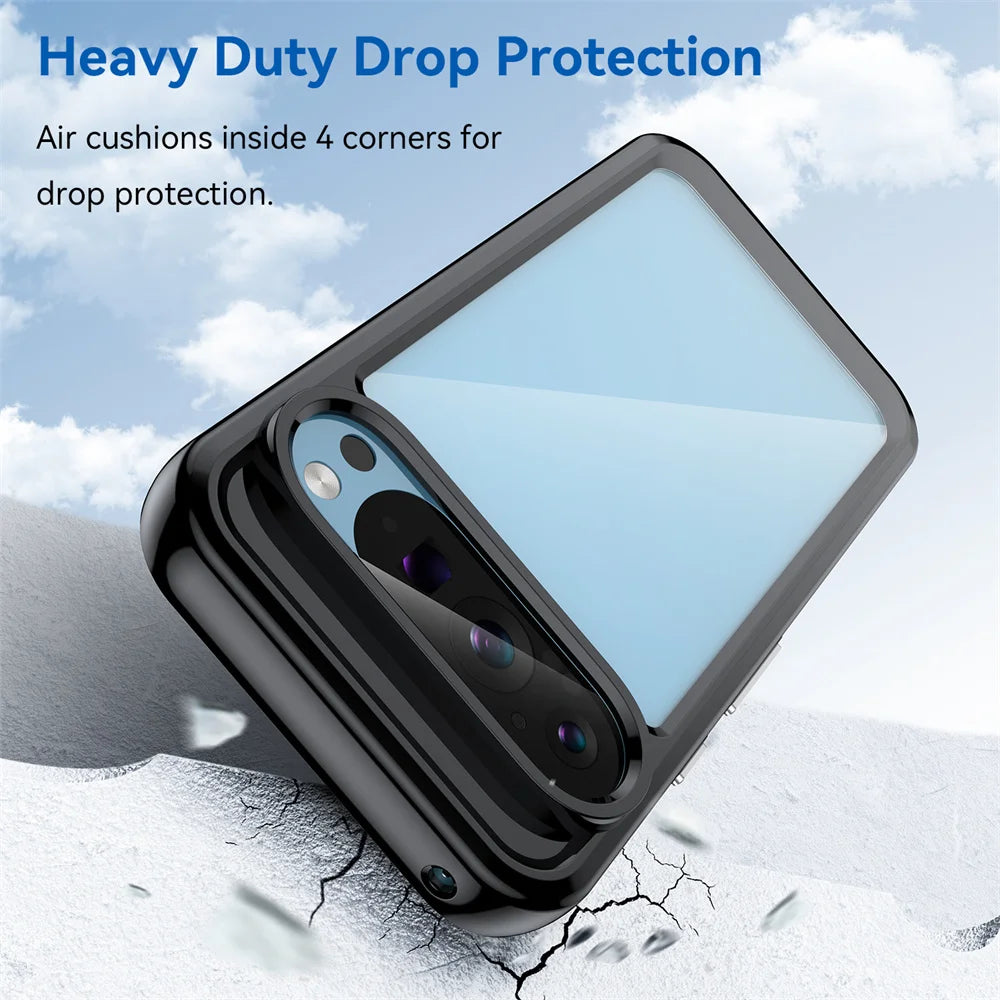 Fashion Transparent Acrylic Case For Google Pixel 9 8 7 Pro 8 7 A Colorful Hard Clear Shockproof Thin Cover For Pixel 9 Pro XL