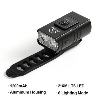 Bike Light USB Rechargeable MTB Front Lamp Headlight Flashlight Bicycle Lighting Flashlight LED Bike Accessories Taillights