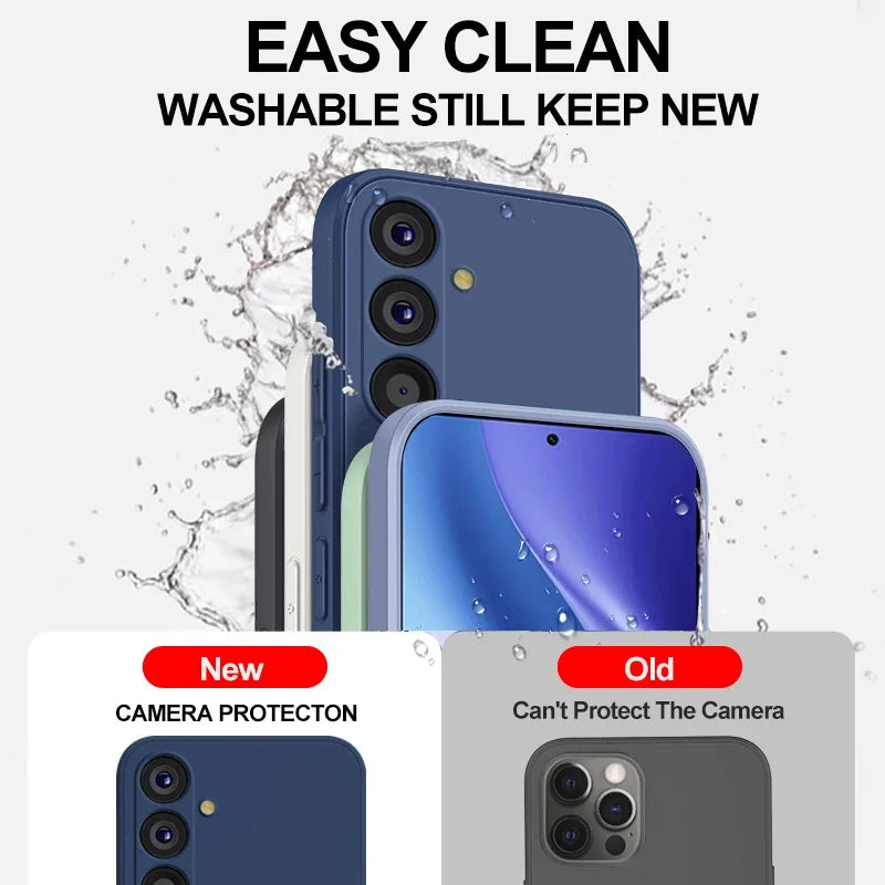 For Samsung A55 A54 5G Case Liquid Silicone Phone Cases For Samsung Galaxy A55 A54 A 55 5G S24 Ultra Plus Back Soft Cover