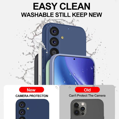 For Samsung A55 A54 5G Case Liquid Silicone Phone Cases For Samsung Galaxy A55 A54 A 55 5G S24 Ultra Plus Back Soft Cover