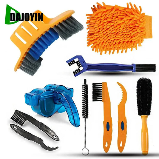 Portable Bike Chain Cleaner Scrubber Wash Tool for Mountain & Road Bikes Comprehensive Cleaning Kit Essential Outdoor Accessory