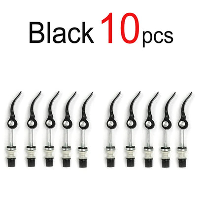 1/2/6pcs M6 x65mm Bicycle Quick Release Aluminum Seatpost Clamp Bike Seat Post Tube Clamp  Lock Nut Saddle for Road MTB Bike