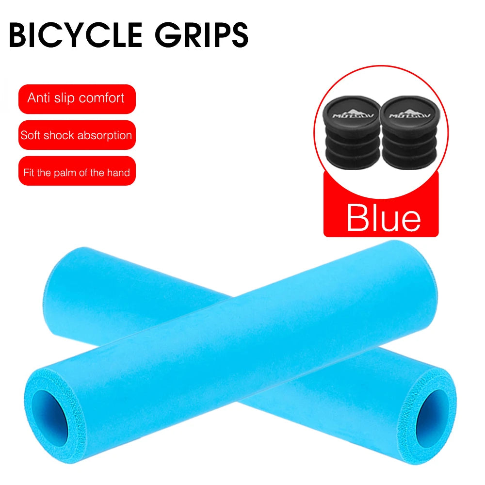 MOTSUV Bicycle Ultraight Density Foam Silicone Sponge Handlebar Grips for MTB bike XC/AM Anti-skid shock-absorbing Super Soft