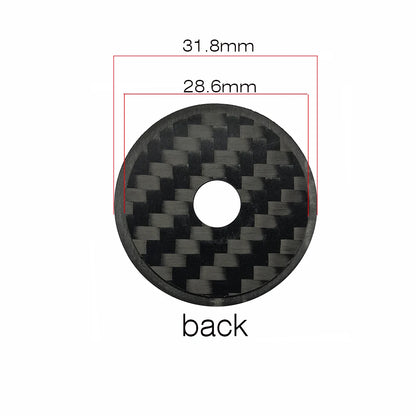 BALUGOE Bicycle Headset carbon top Cap Carbon Fiber Bike Stem 28.6mm 1 1/8" Steerer Fork Tube Headset Cap Cover
