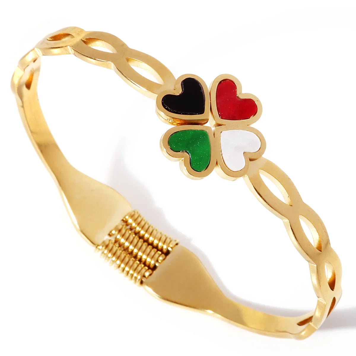 Copper With Zirconium Opening Female Simple Trendy Bracelet Women's Stainless Steel Jewelry Luxury Gifts for Girlfriends