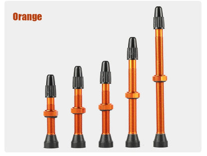 2pcs/bag Bicycle Bike Tubeless Presta Valves Stems Aluminium Alloy 40mm 44mm 48mm 60mm 80mm with Valve Core Removal Tool