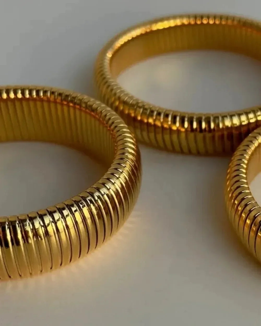 Stainless Steel Texture Flex Snake Chain Cuff Bracelet 18k Gold Plated Wide Bracelet Bangle Fashion Jewelry Women Gifts