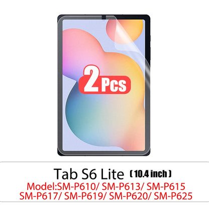 2pcs Pet Screen Protector For Samsung Galaxy Tab S7 Fe S9 Fe A9 Plus S6 Lite S7 S8 S9 A8 Plus Protective Clear Film No Glass