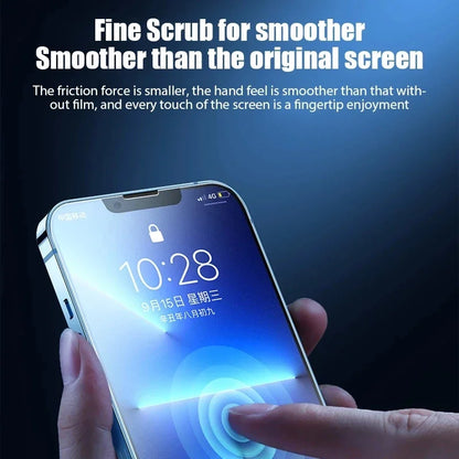 4Pcs Matte Tempered Glass For iPhone 14 13 12 11 15 Pro Max 7 8 16 Plus Frosted Screen Protector For iPhone 13 Mini X XR XS MAX