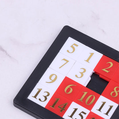 1PC 1-15 Number Slide Puzzle Brain Puzzle Games Exercise The Brain Educational Toy Developing for Children Toys