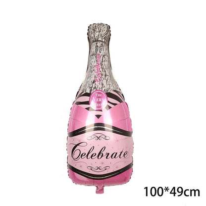 Wine Bottle Wine Goblet Aluminium Foil Balloons Beer Whisky Champagne Bar Banquet Family Gathering Birthday Party Decoration