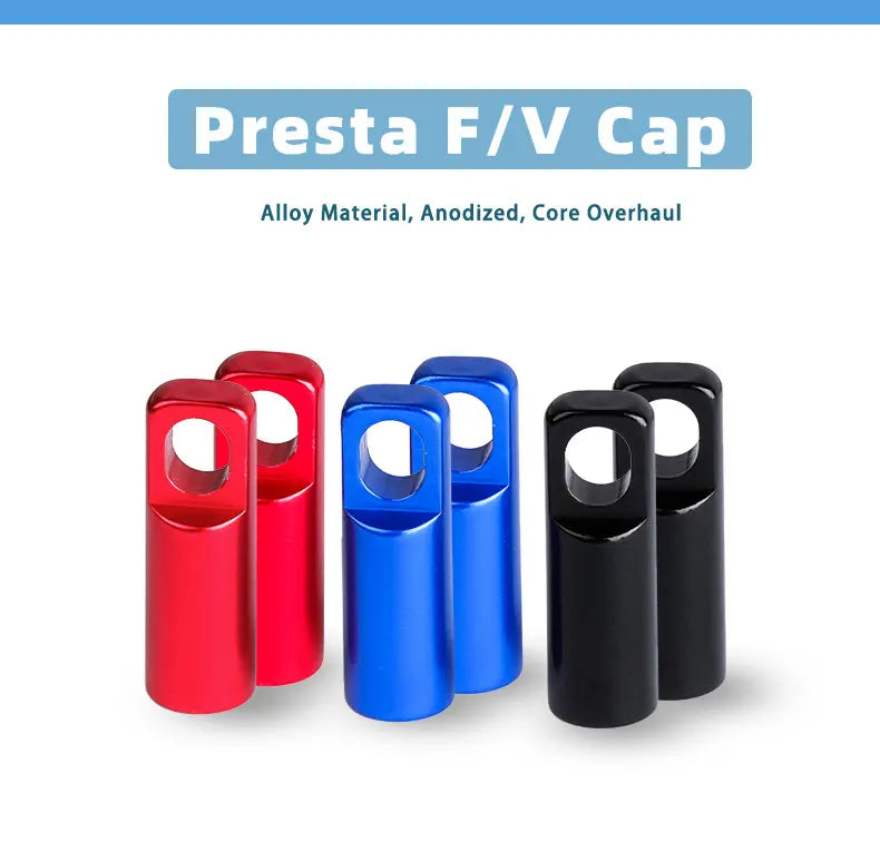 Deemount 2 in 1 Presta Caps F/V Valve Core Overhaul Install Tool CNC Anodized Alloy Light Weight Bicycle Valve Nipple 10/4/2PCS
