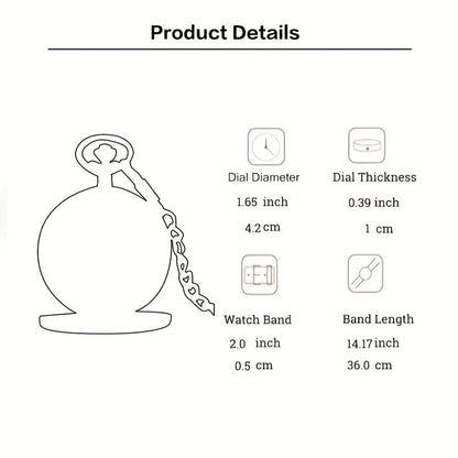 Ghost Face Funny Pocket Watch Blue Frog Big Pocket Watch Cartoon Animation Theme Elements Retro Flip Children's Student Pocket